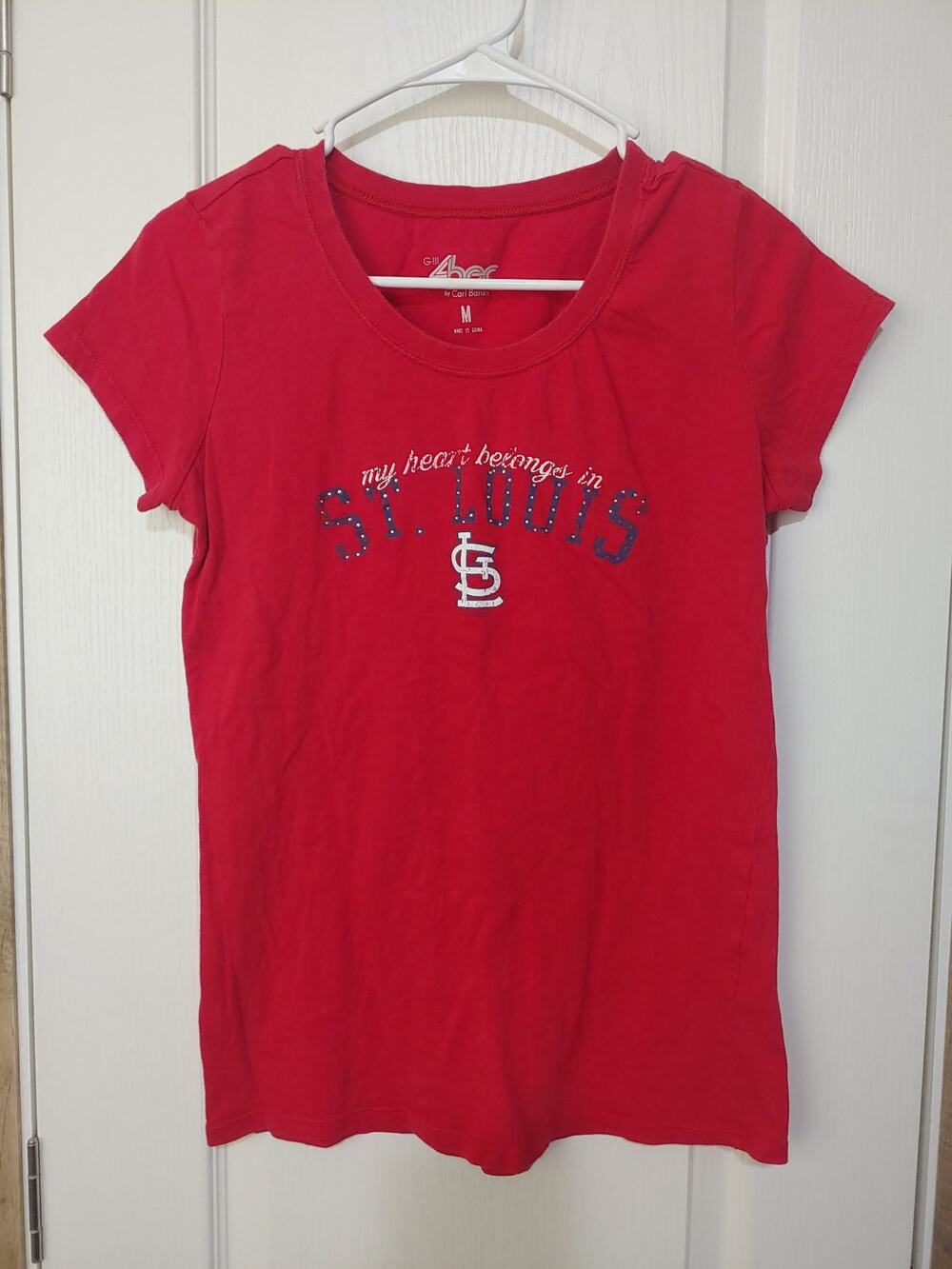 Womens 4her Carl Banks STL Cardinals T sz m